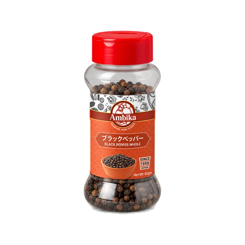 Ambika Black Pepper Whole 50g