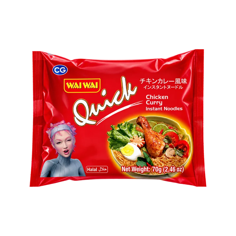 Wai Wai Chicken Curry Flavor 70g