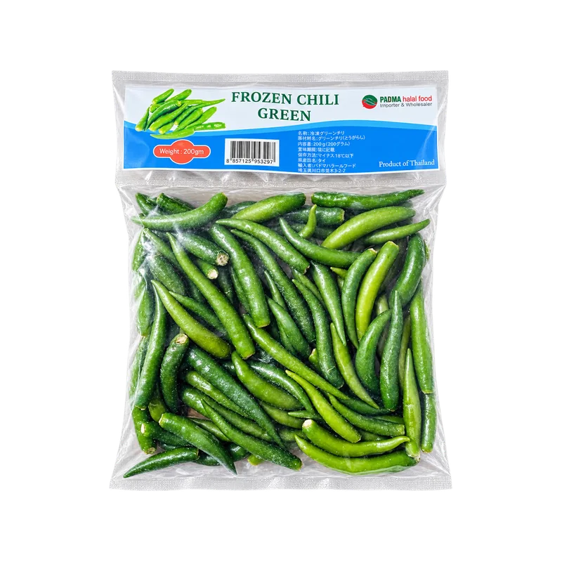 Padma Hot Frozen Green Chilli Thai 200g