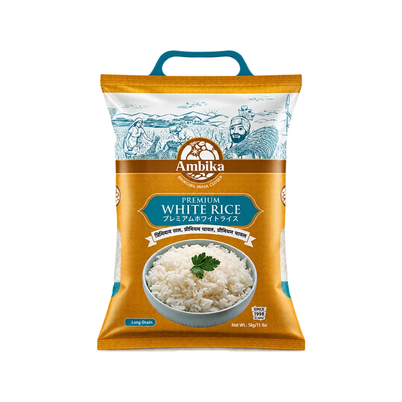 Ambika Indian White Rice 5kg