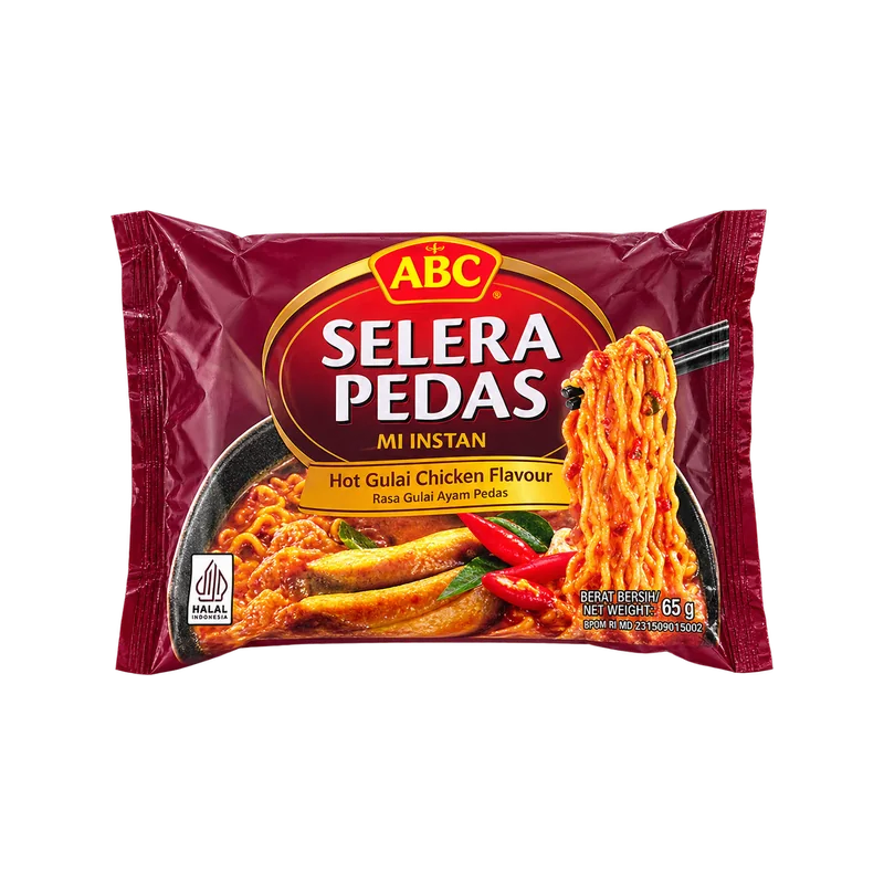 ABC Selera Pedas Hot Gulai Chicken Flavou Noodles 65g