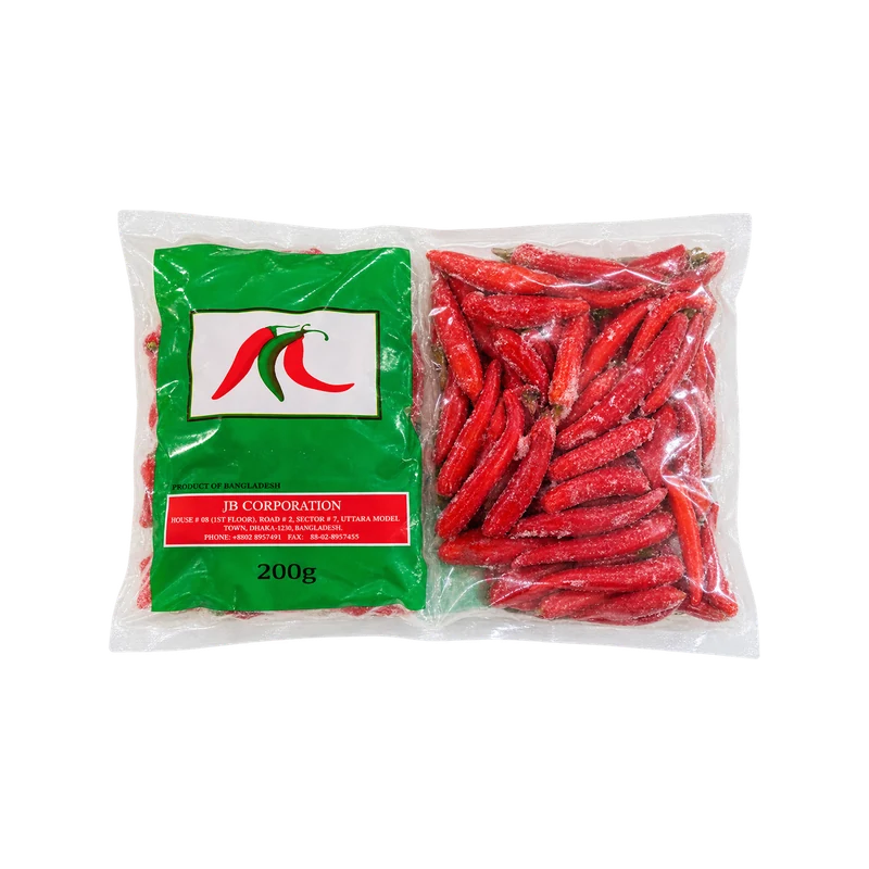 JB Hot Frozen Red Chilli 200g
